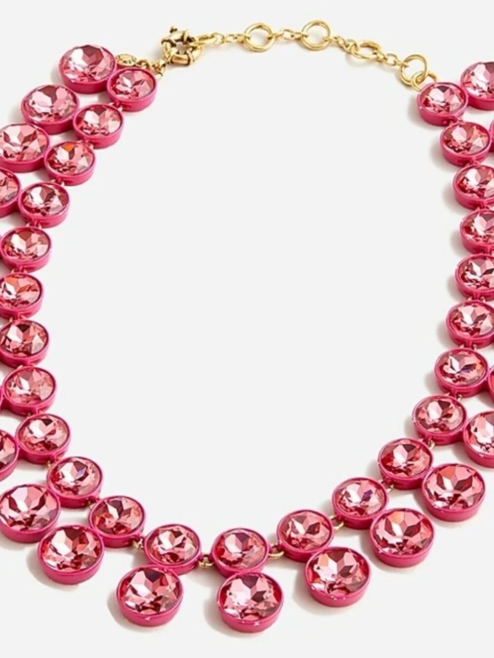 J. Crew Sparkly Double Drop Necklace